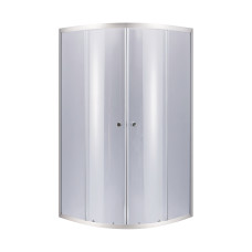 Душова кабіна Lidz Latwa SC90x90.SAT.LOW.GR, скло тоноване 4 мм без піддону (LLSC9090SATLOWGR2)