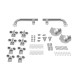 Душова кабіна Lidz Wawel SC100x80.SAT.LOW.FR, скло Frost 5 мм без піддону (LWASC10080SATLOWFR2)