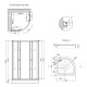 Набір Lidz Душова кабіна Latwa SC90x90.SAT.LOW.GR, скло тоноване 4 мм + піддон Kupala (LLSC9090SATLOWGR2SET)