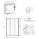 Набір Lidz Душова кабіна Latwa SC80x80.SAT.LOW.GR, скло тоноване 4 мм + піддон Kupala (LLSC8080SATLOWGR2SET)