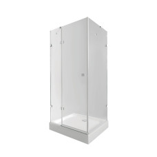 Набір Qtap Душова кабіна Capricorn CRM1011SC6 Clear 2020x1000x1000 мм + піддон Tern 301112 100x100x12 см з сифоном (CAPCRM1011SC6SET)