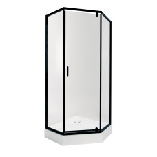 Набір Qtap Душова кабіна Scorpio BLA10995-AC6 Clear 2120x900x900 мм + піддон Diamond 309912 90x90x12 см з сифоном (SCOBLA10995AC6SET)