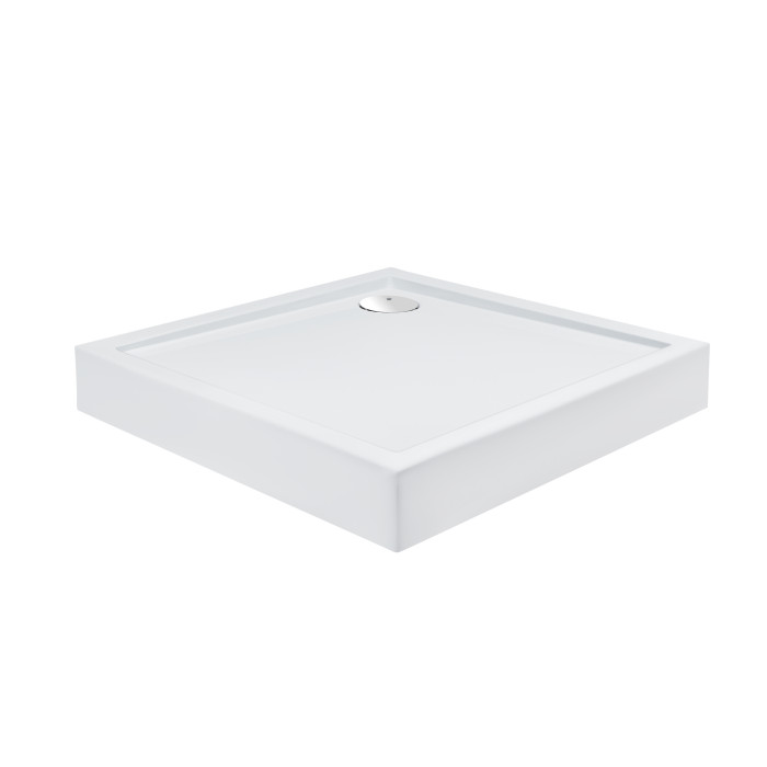 Набор Qtap душевая кабина Taurus CRM1099SC6 Clear 2020x900x900 мм + поддон Tern 309912C 90x90x12 см с сифоном