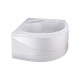 Душевая кабина Lidz Latwa SC90x90.SAT.HIGH.FR полукруглая, стекло Frost 4 мм + Душевой поддон KAPIELKA ST90x90x41, с панелью (LLSC9090SATHIGHFR2SET)