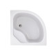 Душевая кабина Lidz Latwa SC90x90.SAT.HIGH.FR полукруглая, стекло Frost 4 мм + Душевой поддон KAPIELKA ST90x90x41, с панелью (LLSC9090SATHIGHFR2SET)