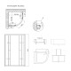 Душова кабіна Lidz Latwa SC80x80.SAT.MID.FR полукругла, скло Frost 4 мм + Душовий піддон KAPIELKA ST80x80x26, з панеллю (LLSC8080SATMIDFR2SET)