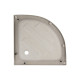 Душова кабіна Lidz Latwa SC80x80.SAT.MID.FR полукругла, скло Frost 4 мм + Душовий піддон KAPIELKA ST80x80x26, з панеллю (LLSC8080SATMIDFR2SET)