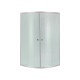 Душова кабіна Lidz Latwa SC80x80.SAT.MID.FR полукругла, скло Frost 4 мм + Душовий піддон KAPIELKA ST80x80x26, з панеллю (LLSC8080SATMIDFR2SET)