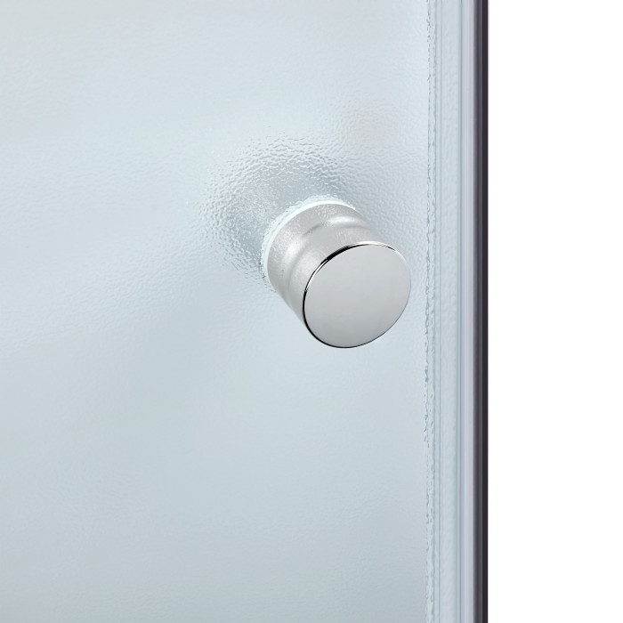 Душова кабіна Lidz Latwa SC80x80.SAT.MID.FR полукругла, скло Frost 4 мм + Душовий піддон KAPIELKA ST80x80x26, з панеллю (LLSC8080SATMIDFR2SET)