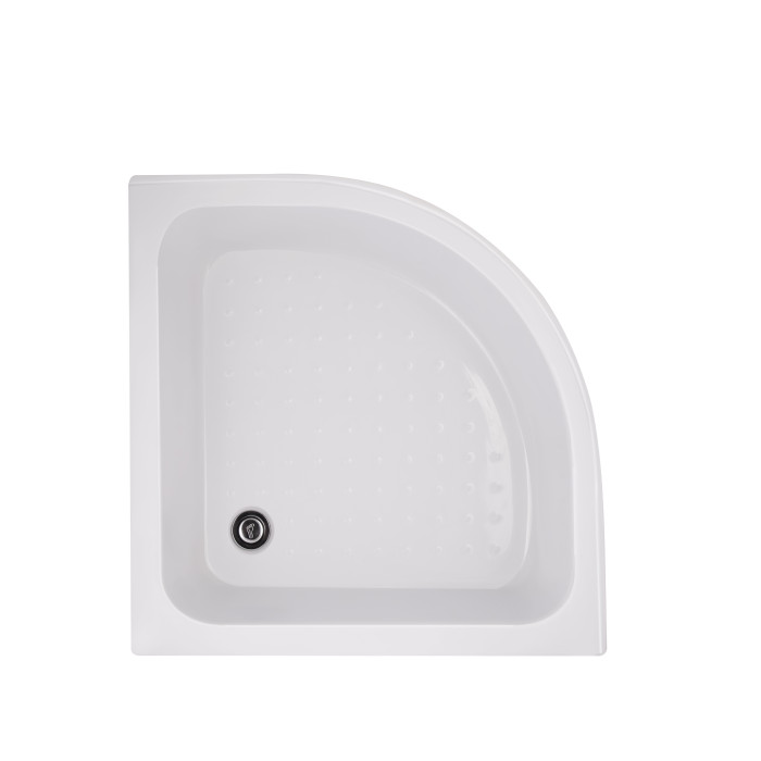 Душова кабіна Lidz Latwa SC80x80.SAT.MID.FR полукругла, скло Frost 4 мм + Душовий піддон KAPIELKA ST80x80x26, з панеллю (LLSC8080SATMIDFR2SET)