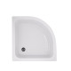 Душова кабіна Lidz Latwa SC80x80.SAT.MID.FR полукругла, скло Frost 4 мм + Душовий піддон KAPIELKA ST80x80x26, з панеллю (LLSC8080SATMIDFR2SET)