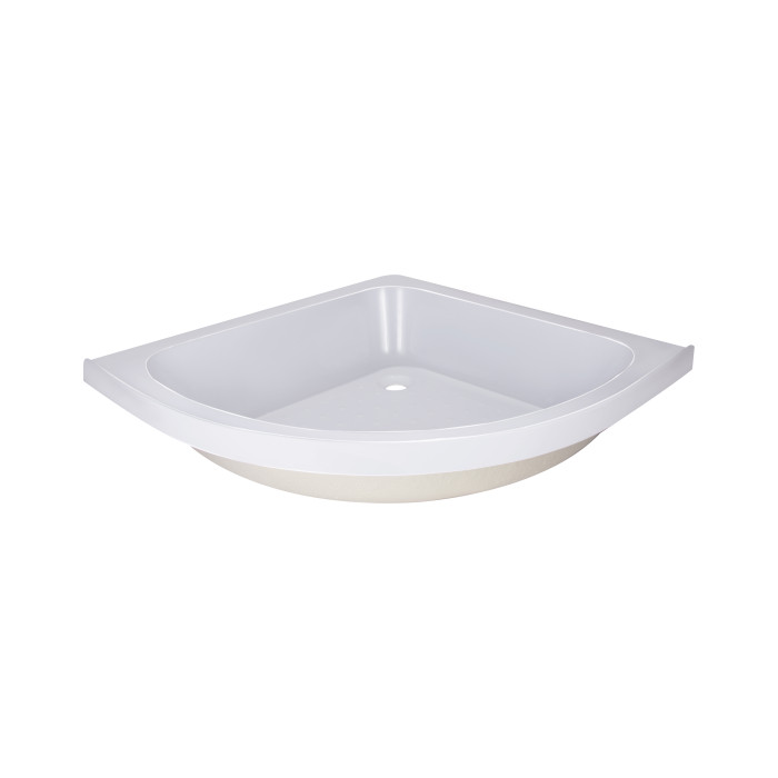 Душова кабіна Lidz Latwa SC80x80.SAT.MID.FR полукругла, скло Frost 4 мм + Душовий піддон KAPIELKA ST80x80x26, з панеллю (LLSC8080SATMIDFR2SET)