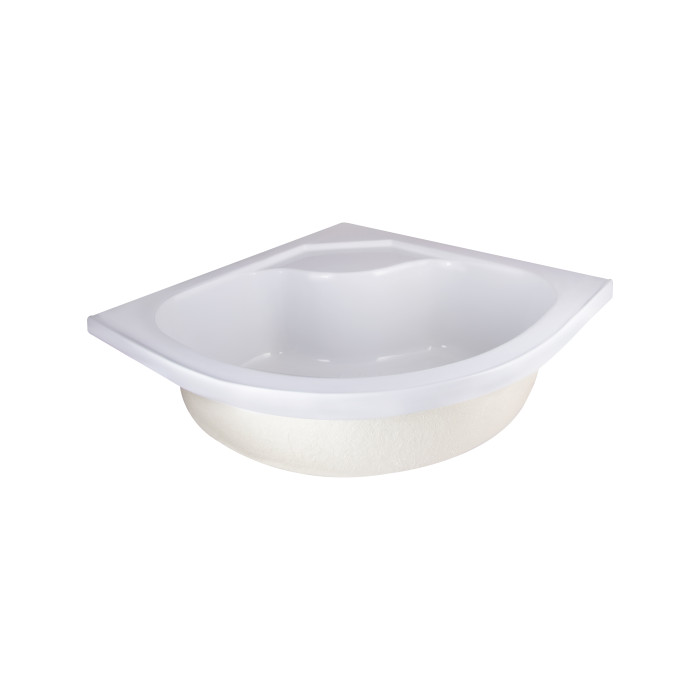 Душевая кабина Lidz Latwa SC80x80.SAT.HIGH.FR полукруглая, стекло Frost 4 мм + Душевой поддон KAPIELKA ST80x80x41, с панелью (LLSC8080SATHIGHFR2SET)