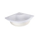 Душевая кабина Lidz Latwa SC80x80.SAT.HIGH.FR полукруглая, стекло Frost 4 мм + Душевой поддон KAPIELKA ST80x80x41, с панелью (LLSC8080SATHIGHFR2SET)