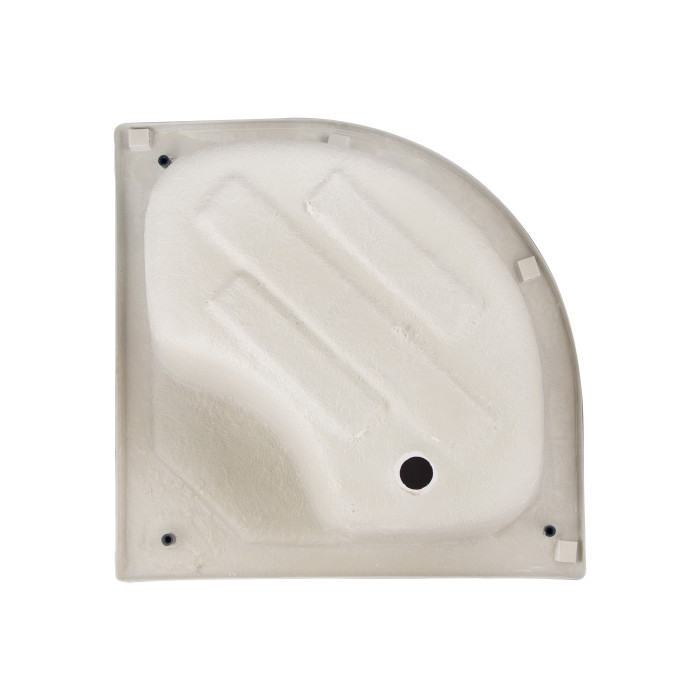 Душевая кабина Lidz Latwa SC80x80.SAT.HIGH.FR полукруглая, стекло Frost 4 мм + Душевой поддон KAPIELKA ST80x80x41, с панелью (LLSC8080SATHIGHFR2SET)