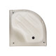 Душевая кабина Lidz Latwa SC80x80.SAT.HIGH.FR полукруглая, стекло Frost 4 мм + Душевой поддон KAPIELKA ST80x80x41, с панелью (LLSC8080SATHIGHFR2SET)