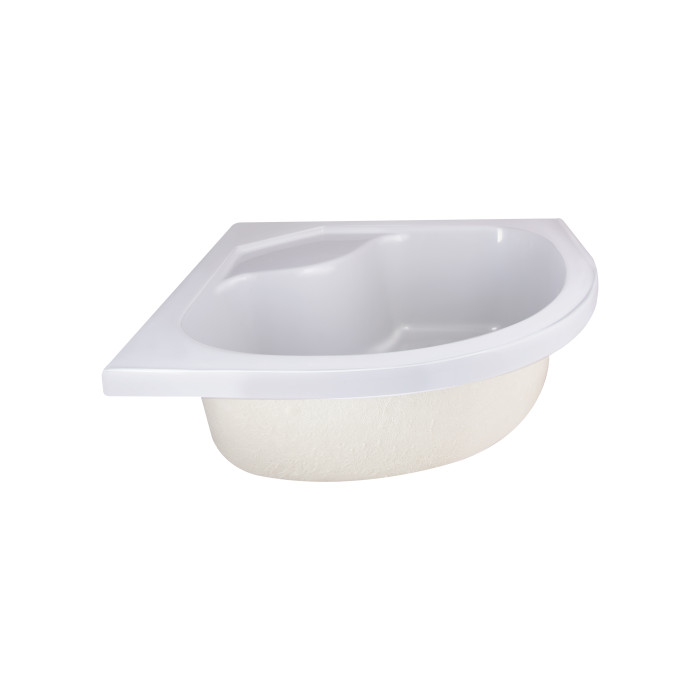 Душевая кабина Lidz Latwa SC80x80.SAT.HIGH.FR полукруглая, стекло Frost 4 мм + Душевой поддон KAPIELKA ST80x80x41, с панелью (LLSC8080SATHIGHFR2SET)