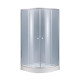Душова кабіна Lidz Latwa SC90x90.SAT.LOW.GR, скло тон. 4 мм + Lidz Душовий піддон KAPIELKA ST90x90x15 (LLASC9090SLGSET)
