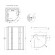 Душова кабіна Lidz Latwa SC90x90.SAT.LOW.GR, скло тон. 4 мм + Lidz Душовий піддон KAPIELKA ST90x90x15 (LLASC9090SLGSET)