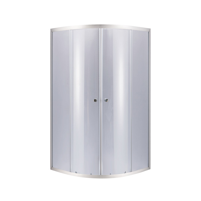 Душова кабіна Lidz Latwa SC90x90.SAT.LOW.GR, скло тон. 4 мм + Lidz Душовий піддон KAPIELKA ST90x90x15 (LLASC9090SLGSET)