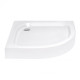 Душова кабіна Lidz Latwa SC90x90.SAT.LOW.GR, скло тон. 4 мм + Lidz Душовий піддон KAPIELKA ST90x90x15 (LLASC9090SLGSET)
