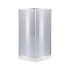 Душова кабіна Lidz Latwa SC80x80.SAT.LOW.GR, скло тон. 4 мм + Lidz Душовий піддон KAPIELKA ST80x80x15 (LLASC8080SLGSET)