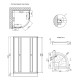 Душова кабіна Lidz Latwa SC80x80.SAT.LOW.GR, скло тон. 4 мм + Lidz Душовий піддон KAPIELKA ST80x80x15 (LLASC8080SLGSET)