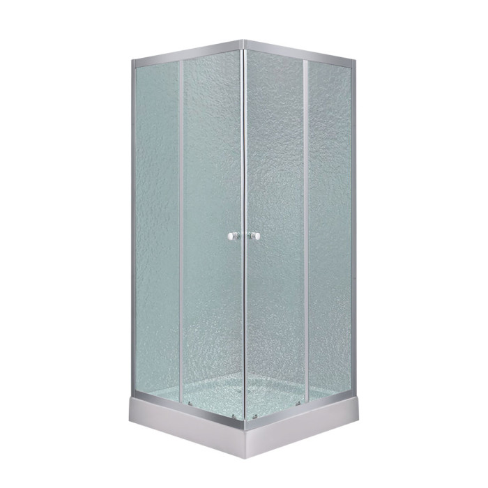 Душова кабіна Lidz Wawel SC90x90.SAT.LOW.FR, скло Frost 4 мм + Lidz Душовий піддон KAPIELKA ST90x90х14 (LWASC9090SLFSET)