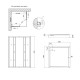 Душова кабіна Lidz Wawel SC90x90.SAT.LOW.FR, скло Frost 4 мм + Lidz Душовий піддон KAPIELKA ST90x90х14 (LWASC9090SLFSET)