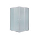 Душова кабіна Lidz Wawel SC90x90.SAT.LOW.FR, скло Frost 4 мм + Lidz Душовий піддон KAPIELKA ST90x90х14 (LWASC9090SLFSET)