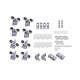 Душова кабіна Lidz Wawel SC90x90.SAT.LOW.FR, скло Frost 4 мм + Lidz Душовий піддон KAPIELKA ST90x90х14 (LWASC9090SLFSET)