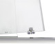 Душевые двери в нишу Qtap Taurus CRM201-11.C6 110-120x185 см, стекло Clear 6 мм, покрытие CalcLess