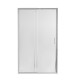 Душевые двери в нишу Qtap Taurus CRM2013-14.C6 130-140x185 см, стекло Clear 6 мм, покрытие CalcLess