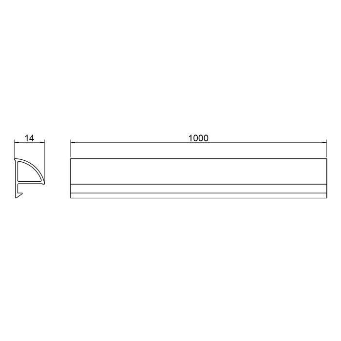 Декоративная планка для поддона и ванны Qtap Water cover WHI60101401