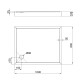 Душовий піддон Qtap Tern 301812C 100x80x12 см + сифон (TERN301812C)