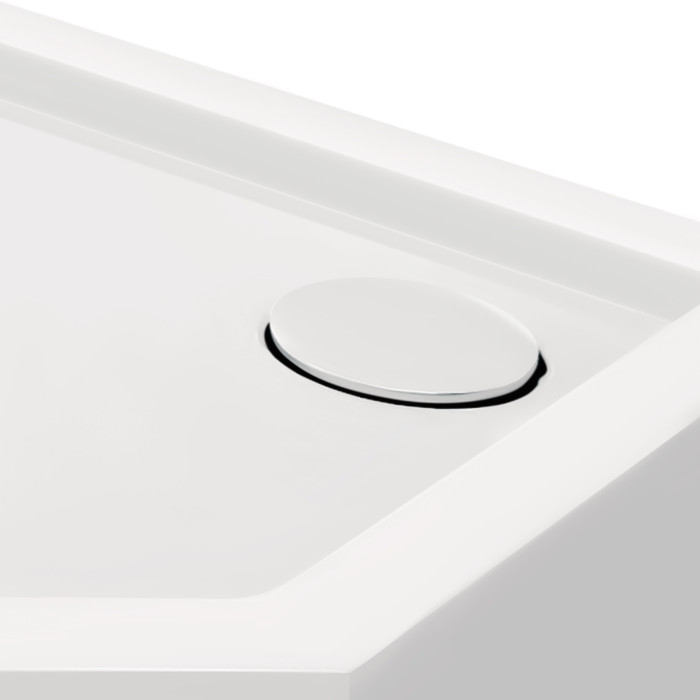 Душовий піддон Qtap Diamond 301112 1000x1000x120 Білий