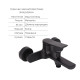 Комплект Qtap Slavonice Black Matt: Змішувач  QTSLA259BLM45918 + Тримач QT829910842854OB + Шланг QTHADPVCSQ160B + Лійка QTRUC125BLM45951