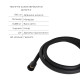 Комплект Qtap Slavonice Black Matt: Змішувач  QTSLA259BLM45918 + Тримач QT829910842854OB + Шланг QTHADPVCSQ160B + Лійка QTRUC125BLM45951
