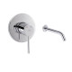 Комплект для умивальника Qtap Spring Chrome: Змішувач QTSPRCRM 0101 +  вилив QTVYT246CRM45930