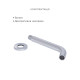 Комплект для умивальника Qtap Spring Chrome: Змішувач QTSPRCRM 0101 +  вилив QTVYT246CRM45930