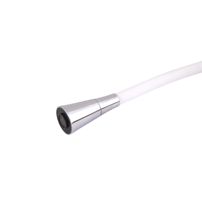 Змішувач для кухні Lidz Tani 007F3 з гнучким виливом (k40) LDTAN007F3WCR40423 White / Chrome