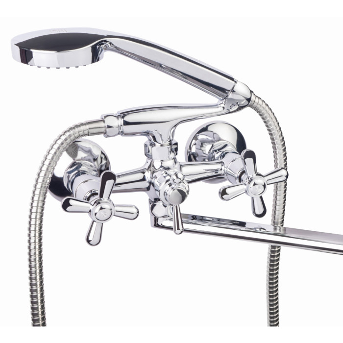 Змішувач для ванни Lidz Dominox 143 Хром (LDDOM143CRM35530)