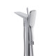 Смеситель для ванны Qtap Podlaha напольный (с душевым гарнитуром) QT19103VDC Chrome
