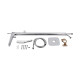 Смеситель для ванны Qtap Podlaha напольный (с душевым гарнитуром) QT19103VDC Chrome