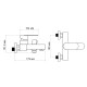 Смеситель для ванны Lidz Arrow 0061 (с душевым гарнитуром) (k35) LDARR0061CRM44956 Chrome