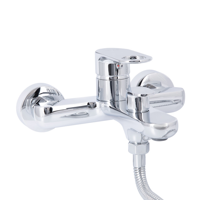 Смеситель для ванны Qtap Jay (с душевым гарнитуром) QTJAY259CRM45541 Chrome