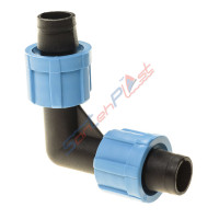 Коліно затискне для стрічки SantehPlast