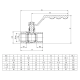 Кран кульовий ITAL PN25 2