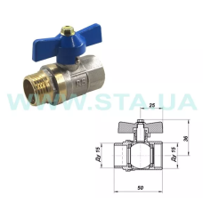 Кран кульовий STA    3/4