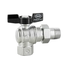 Кран кульовий з напівзгоном Officine Rigamonti Aurea PN35 3/4", кутовий (1120.120)